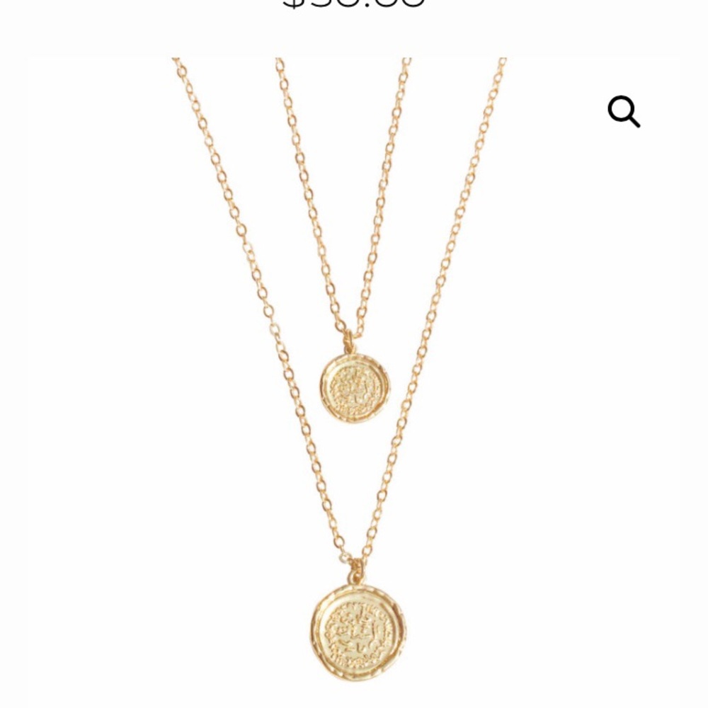 Double Coin Necklace